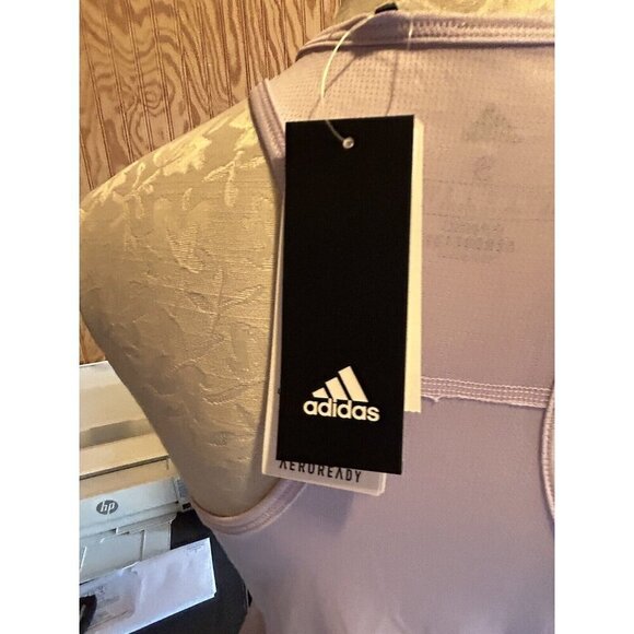 Adidas Tank Sleeveless Own The Run Purple Tint  Raceback NWT Size S Thin Running - Picture 6 of 10